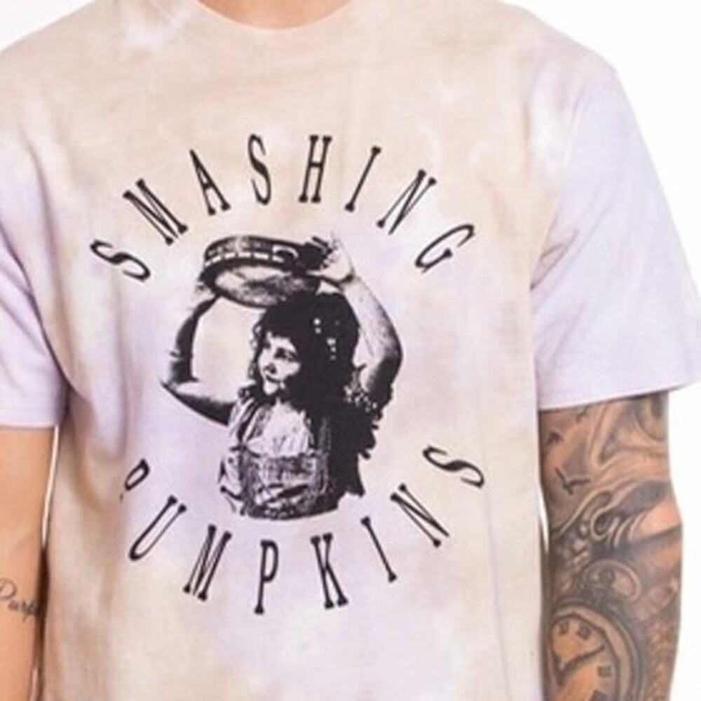 HUF X The Smashing Pumpkins Altitude T-shirt Size Small Pink Tye Dye Unisex Tee